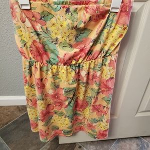 Massimo Strapless Sun Dress Size Large